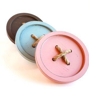 Large Buttons - Set of 3 - Wall Decor